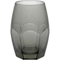Klnxv Six-Facet Base Stemless Wine Glass 16 oz Smoke Gray - Product view